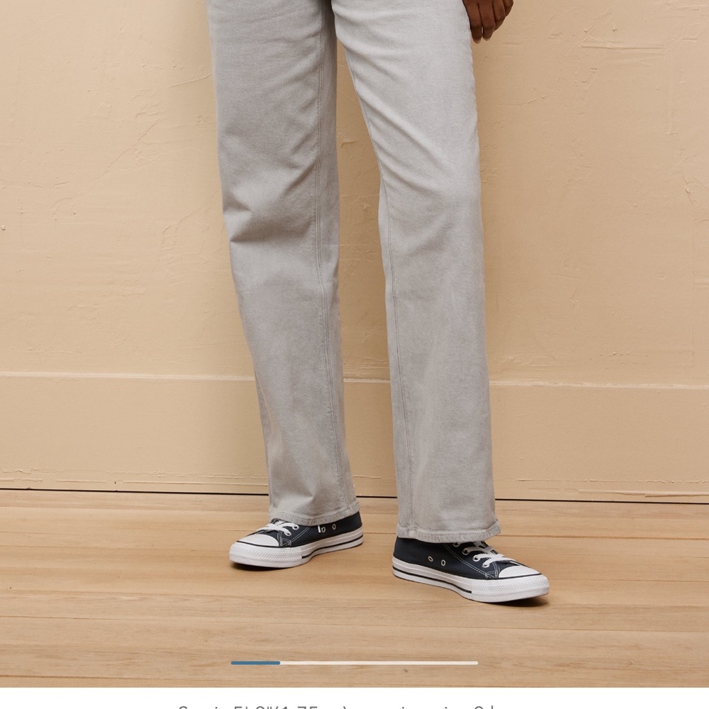 American Eagle Gray Stovepipe Jeans